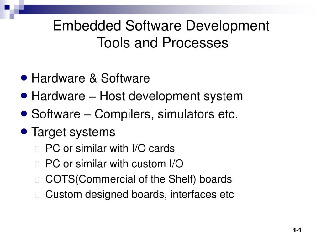 A developer using embedded software development tools on a modern desktop workstation