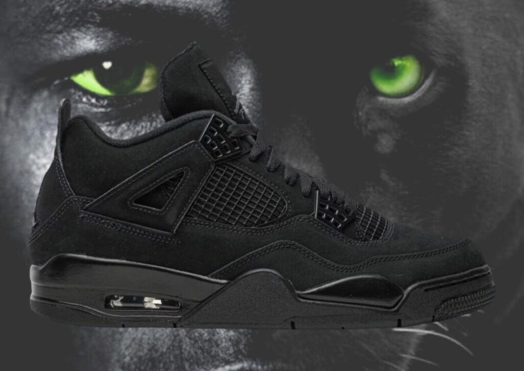 The stylish and iconic Black Cat 4s sneakers