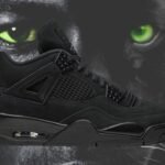 The stylish and iconic Black Cat 4s sneakers