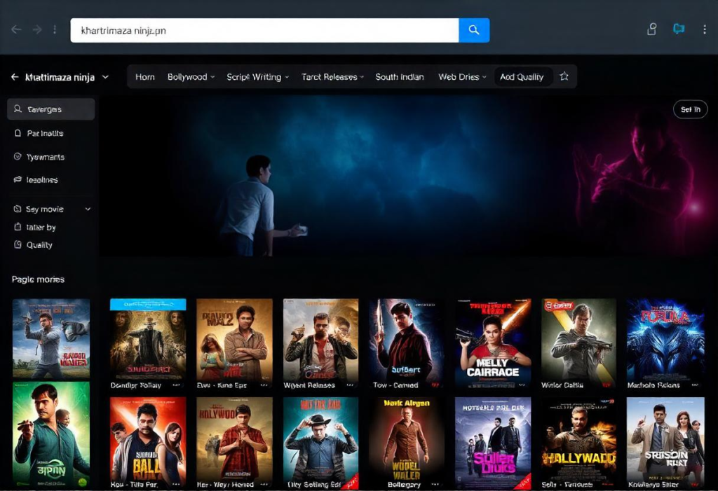 khatrimaza ninja website interface