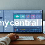 A detailed illustration representing the functionality and interface of "mycentral in."