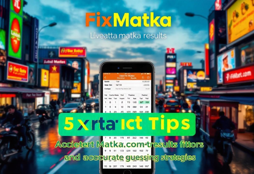 Explore the world of FixMatka, a premier platform offering expert Satta Matka tips, live results, and accurate guessing strategies to enhance your gaming experience.