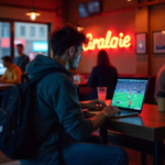 Live sports streaming on a laptop and smartphone.