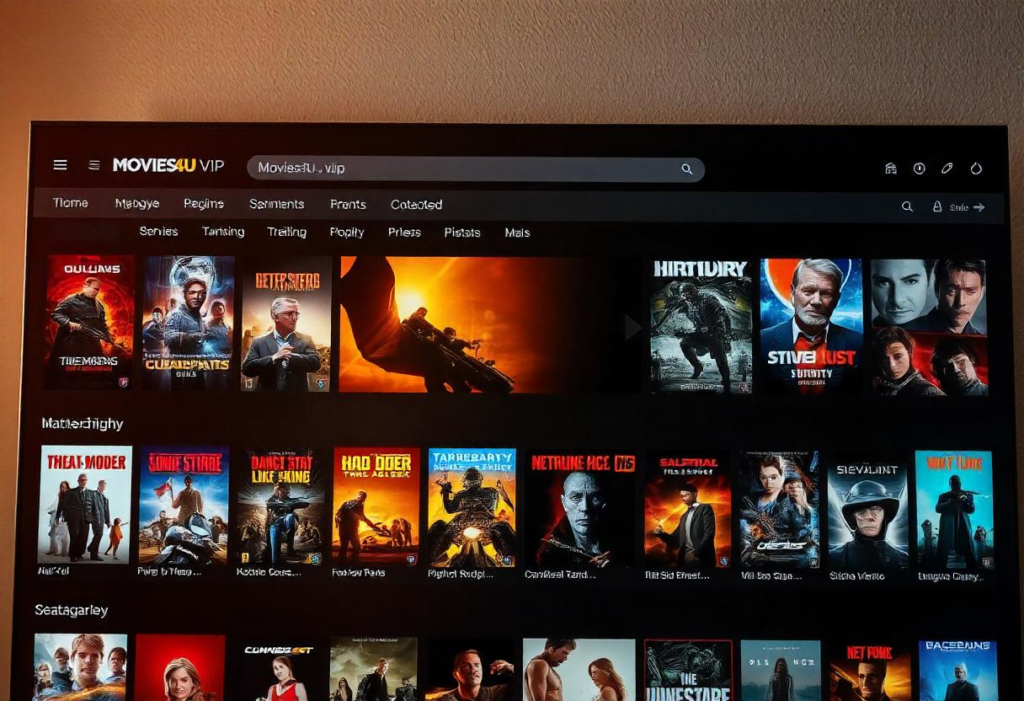 movies4u vip streaming platform interface