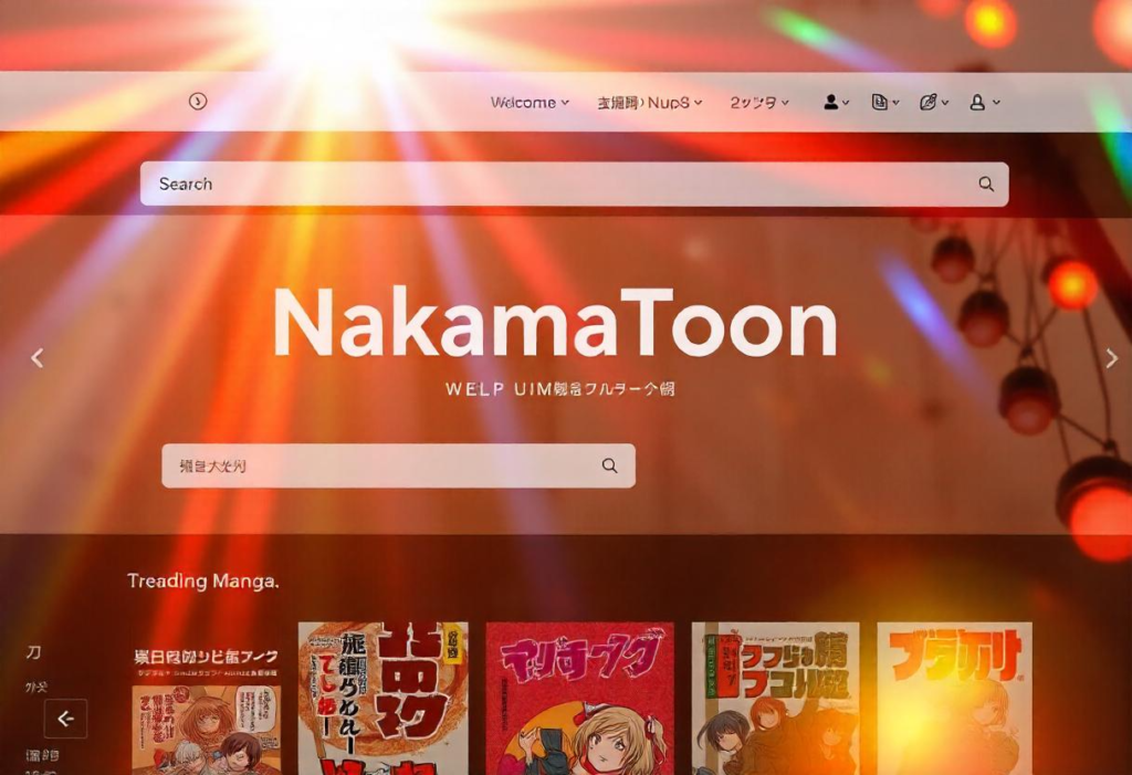 NakamaToon website homepage screenshot