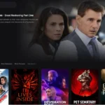 A screenshot of the Bflixz homepage showcasing a wide selection of movies and TV shows available for free streaming.